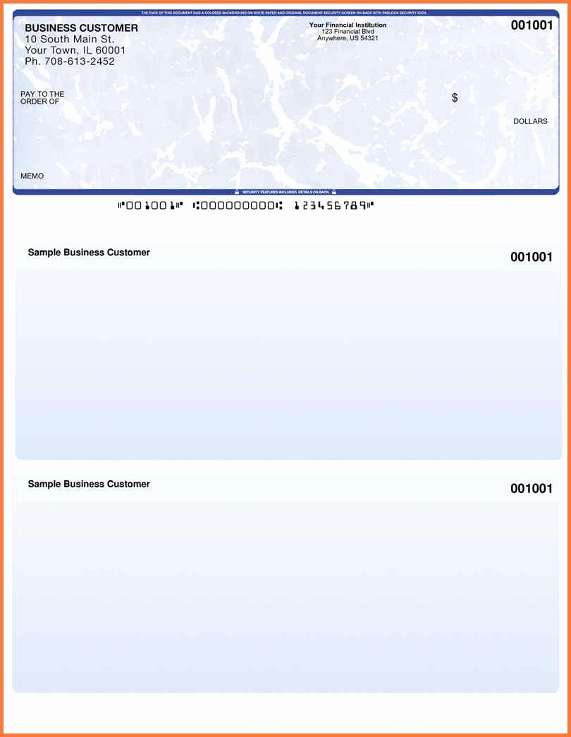 Laser Puter Checks Within Blank Business Check Template