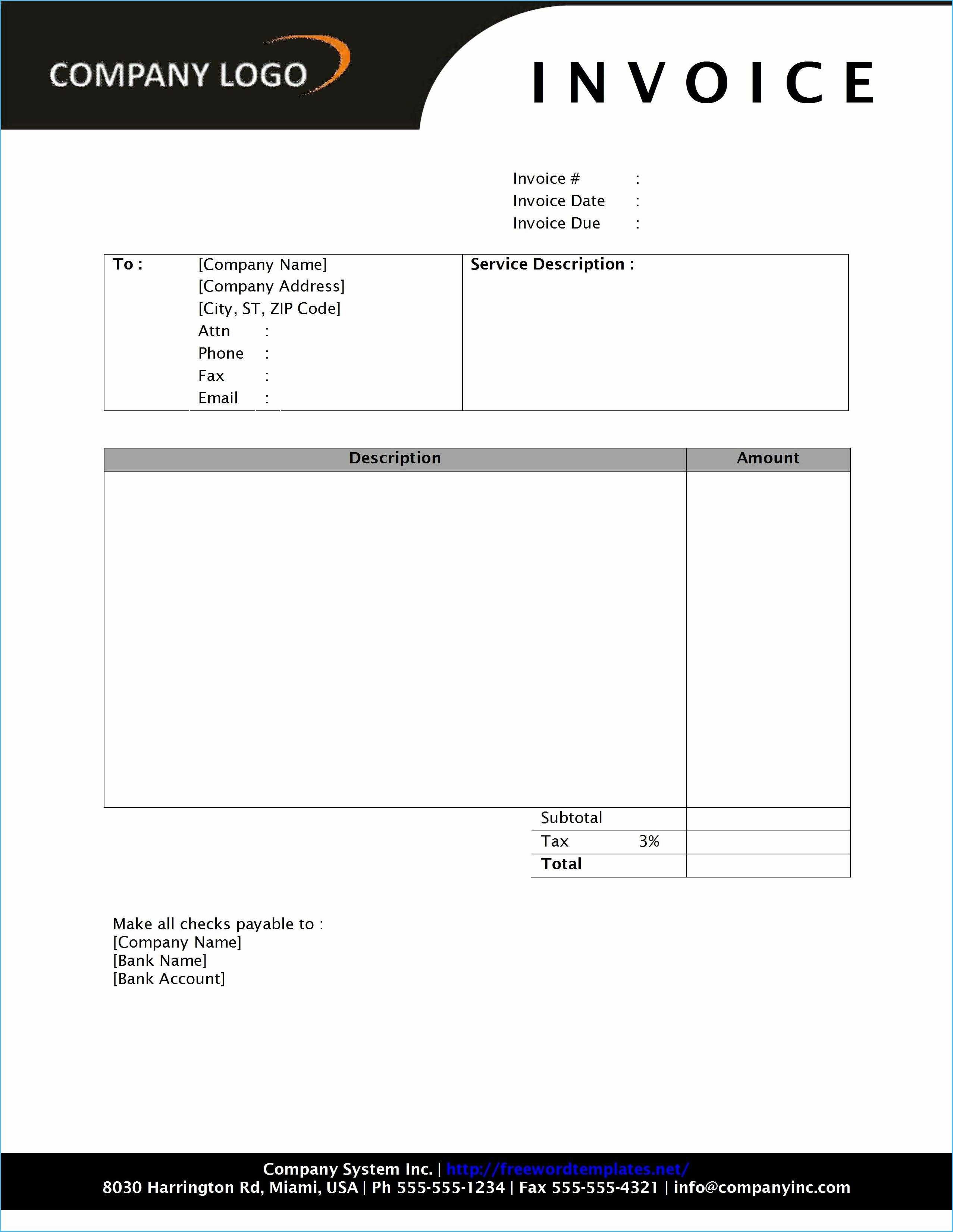 Latest Invoice Template Word 2010 Which You Need To Make Inside Invoice Template Word 2010