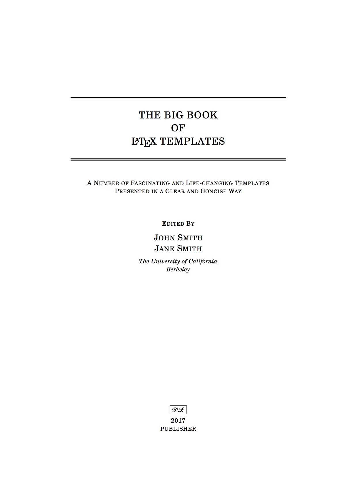 Latex Templates » Title Pages Pertaining To Latex Template Technical Report