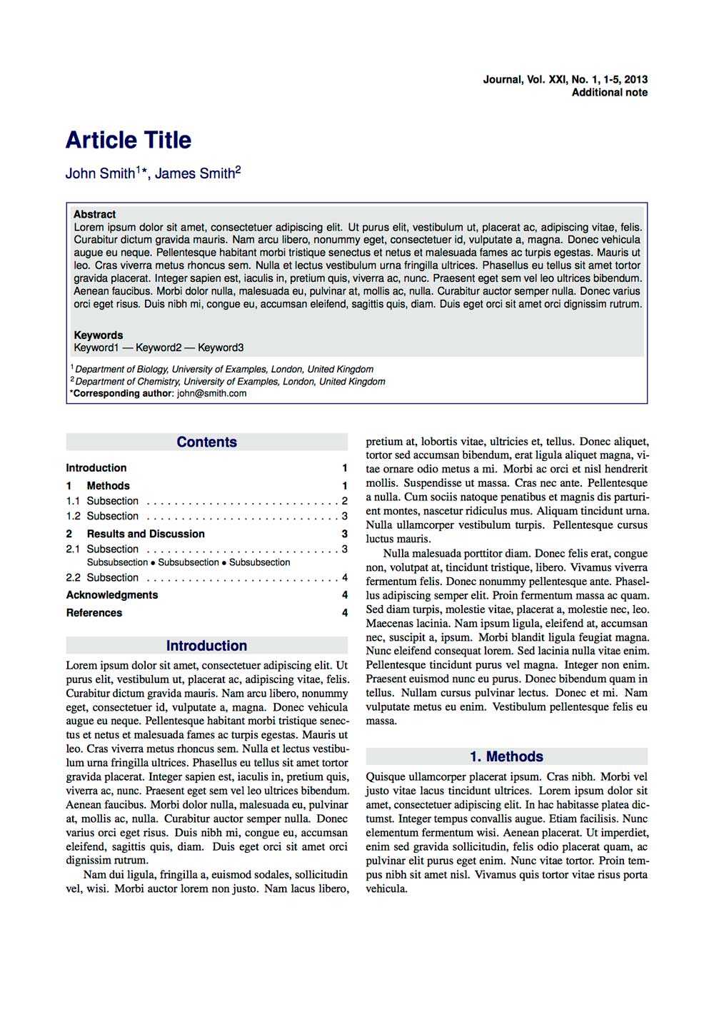 Latex Typesetting - Showcase For Technical Report Template Latex