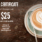 Latte Restaurant Gift Certificate Template | Free Branding With Regard To Restaurant Gift Certificate Template