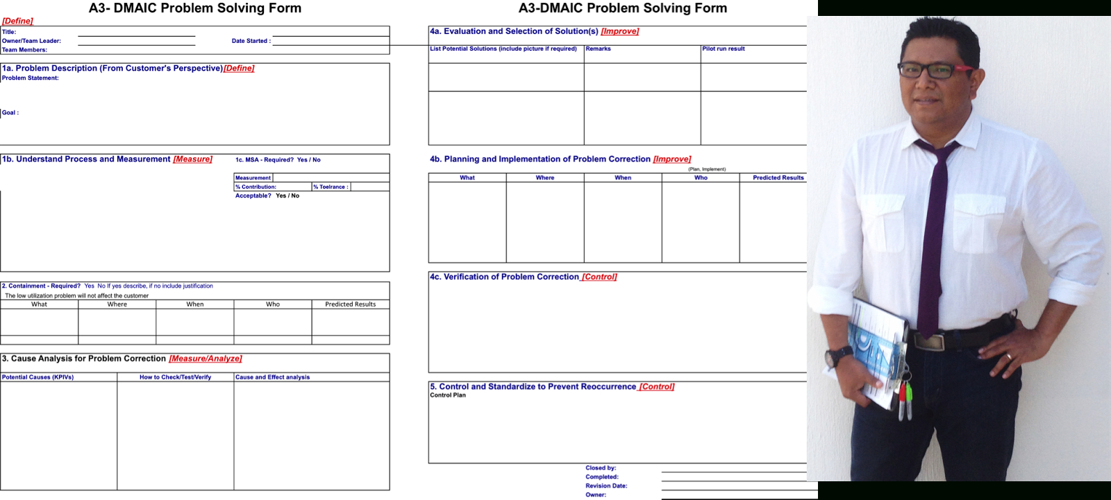 Lean Manufacturing & Six Sigma : A3 And Dmaic – Improving With Regard To Dmaic Report Template