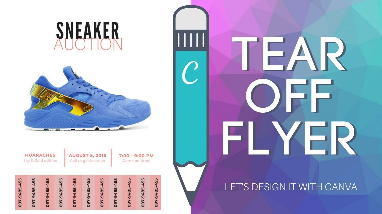 Let's Design It With Canva: A Tear Off Flyer In Tear Off Flyer Template Word