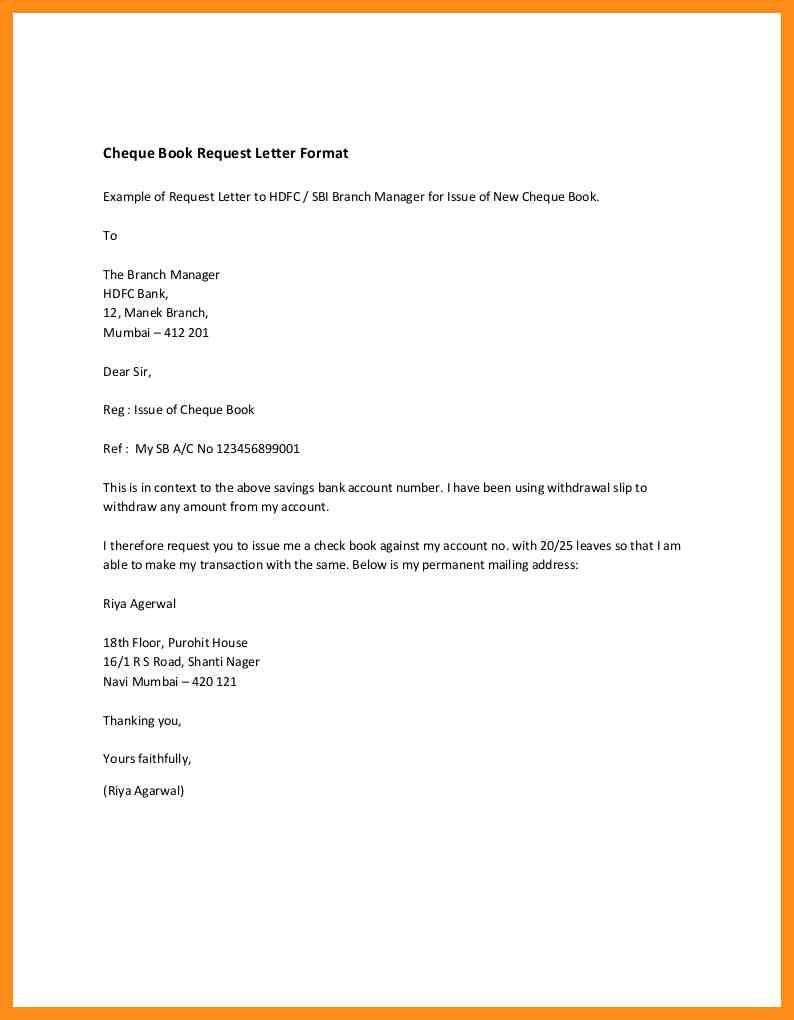 Letter Format Requesting For Cheque Book Fresh Cheque Book With Check Request Template Word
