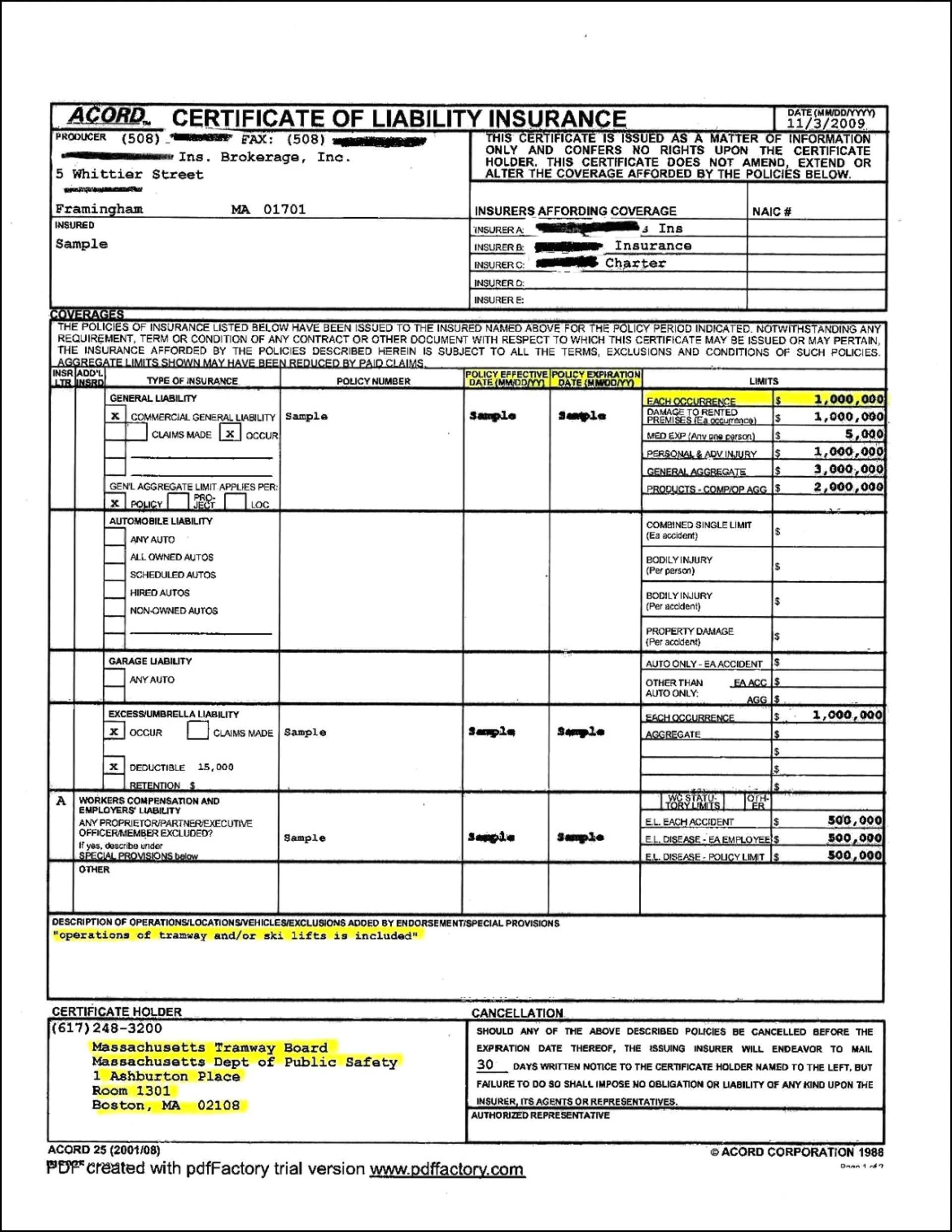 Liability Insurance Form Template 7 Ugly Truth About Throughout Certificate Of Liability Insurance Template