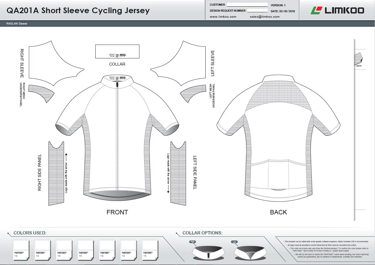 Limkoo With Regard To Blank Cycling Jersey Template