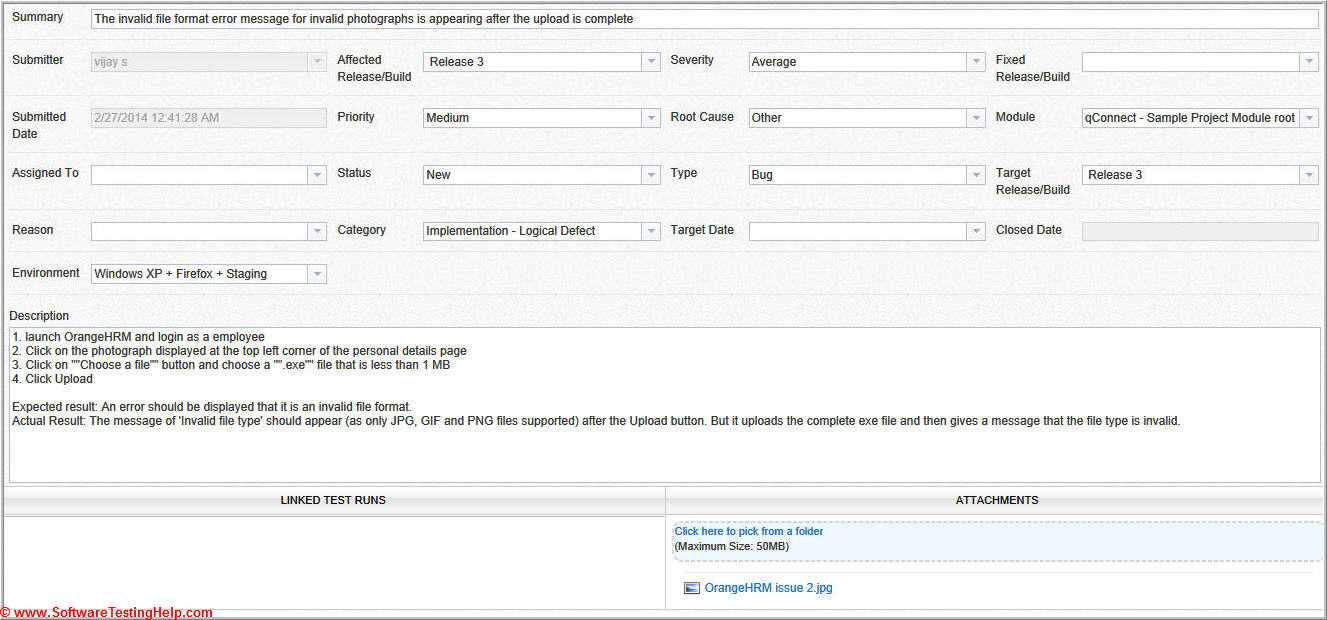 Live Project Bug Tracking, Test Metrics, And Test Sign Off Throughout Test Closure Report Template