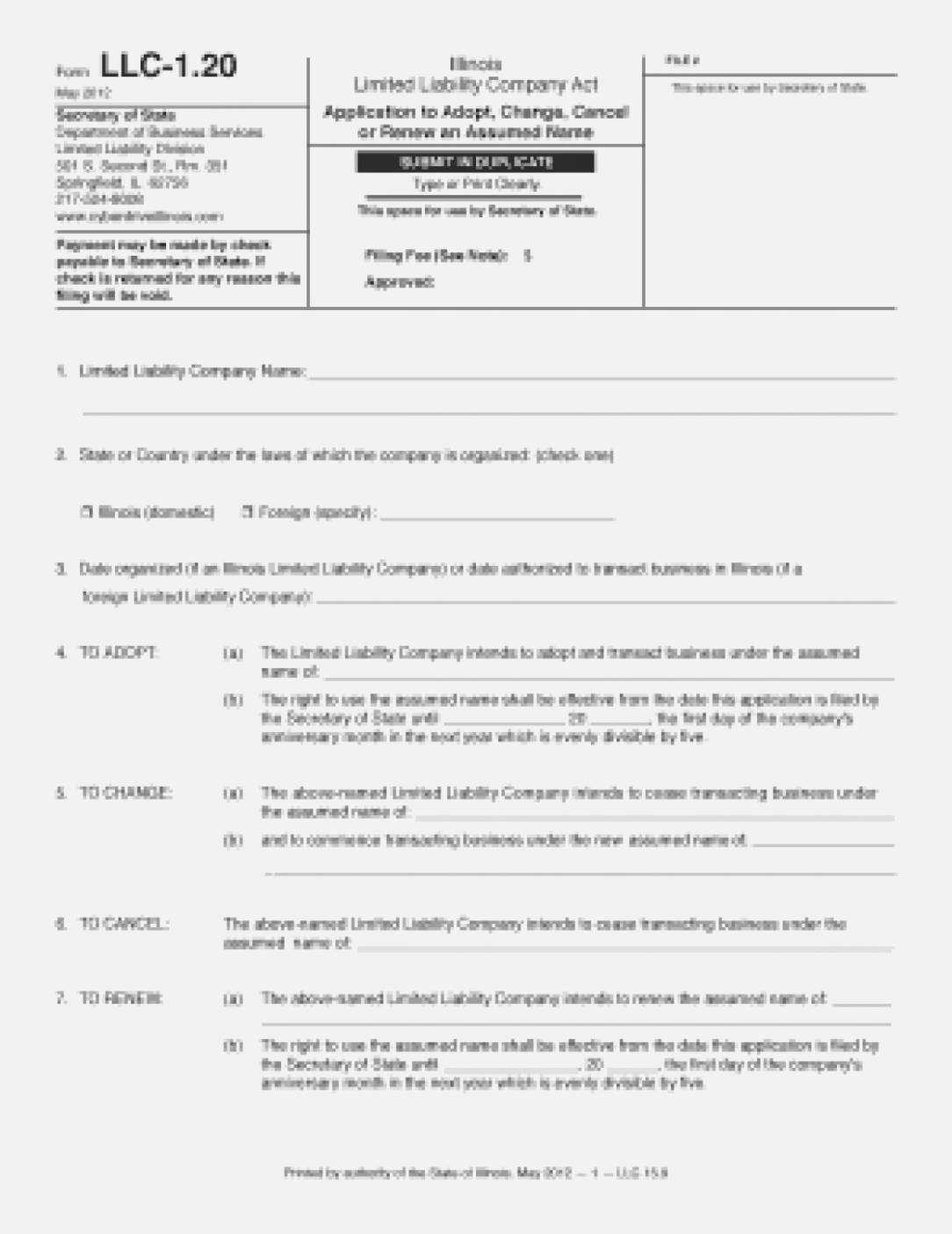 Llc Annual Report Template - Templates #94889 | Resume Examples Inside Llc Annual Report Template