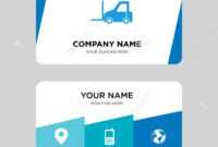 Logistics Transport Business Card Design Template, Visiting For.. in Transport Business Cards Templates Free