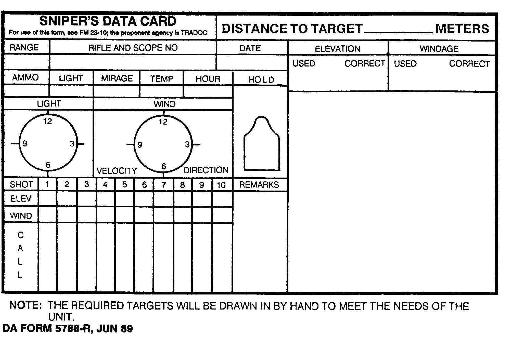 Long Range Shooter| Download | Reloading Room | Shooting With Regard To Dope Card Template