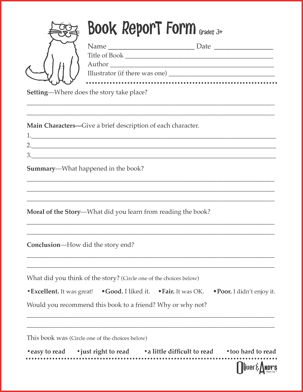 Lovely 4Th Grade Book Report Template | Job Latter Inside Book Report Template 5Th Grade