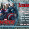 Lovely Avenger Invitations Photos Of Invitation Online Throughout Avengers Birthday Card Template