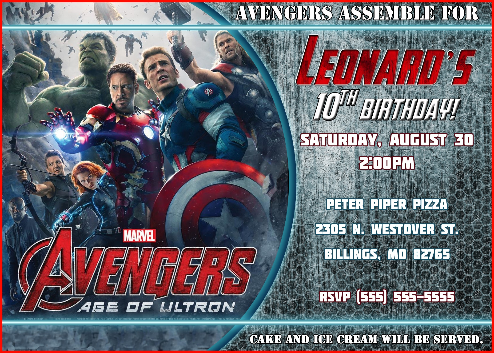 Lovely Avenger Invitations Photos Of Invitation Online Throughout Avengers Birthday Card Template