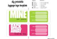 Luggage Tags Template | לונדון | Luggage Tag Template, Funny within Luggage Tag Template Word