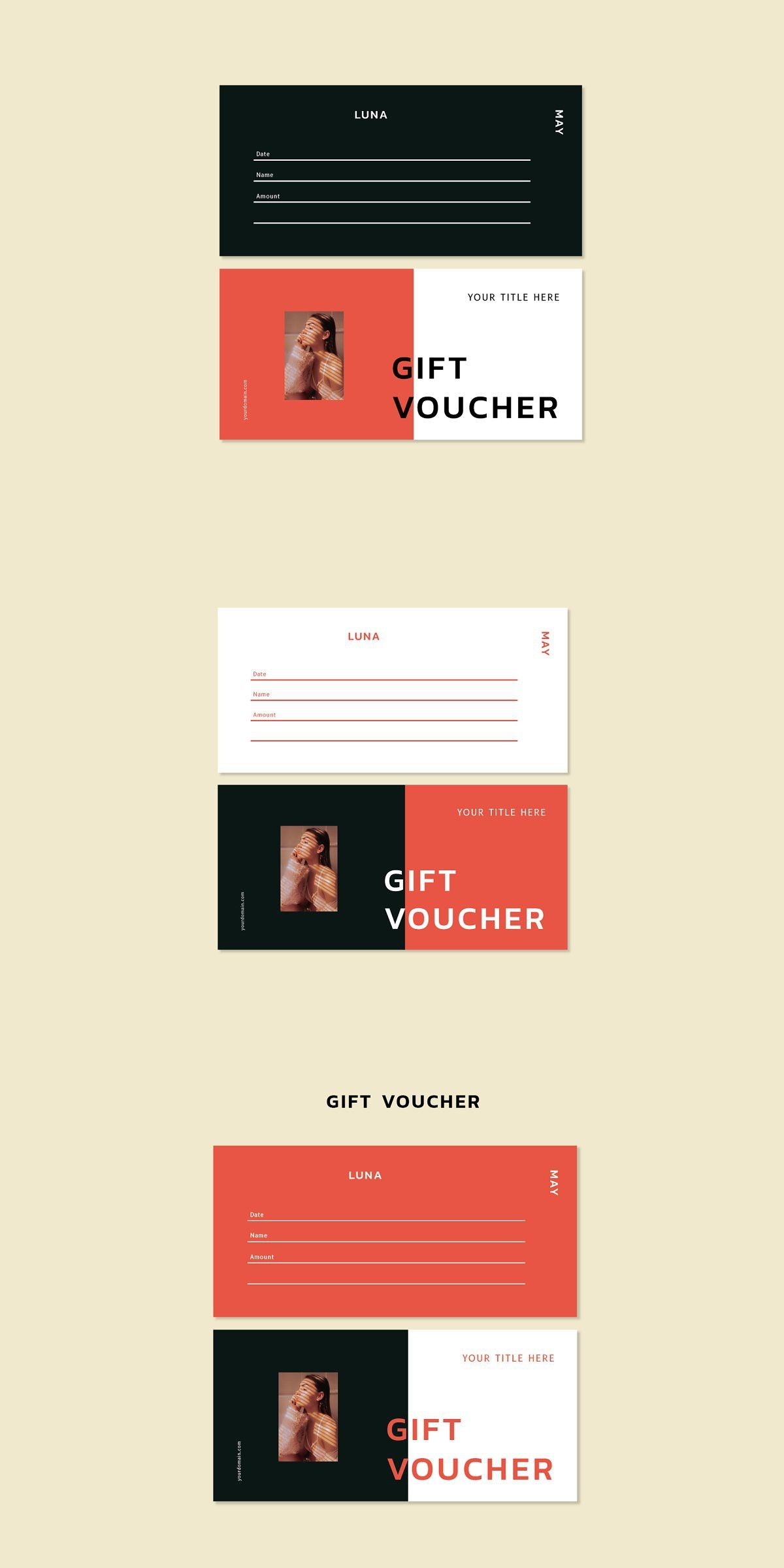 Luna May – Gift Voucher Template | Best Card Templates Within Gift Certificate Template Indesign
