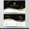 Luxury And Elegant Black Gold Business Cards Template On Regarding Advertising Cards Templates