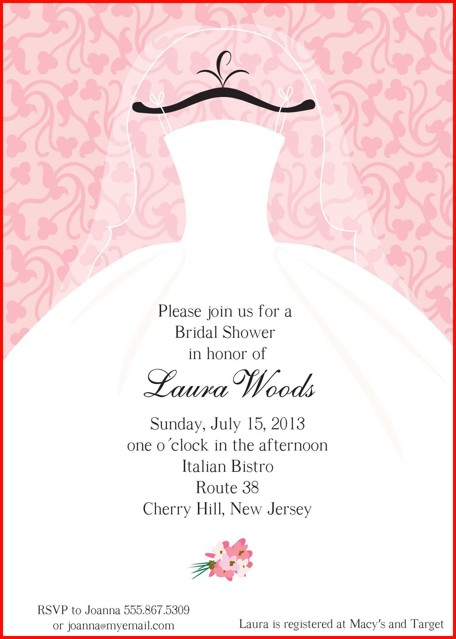 Luxury Blank Bridal Shower Invitations Image Of Invitation For Blank Bridal Shower Invitations Templates