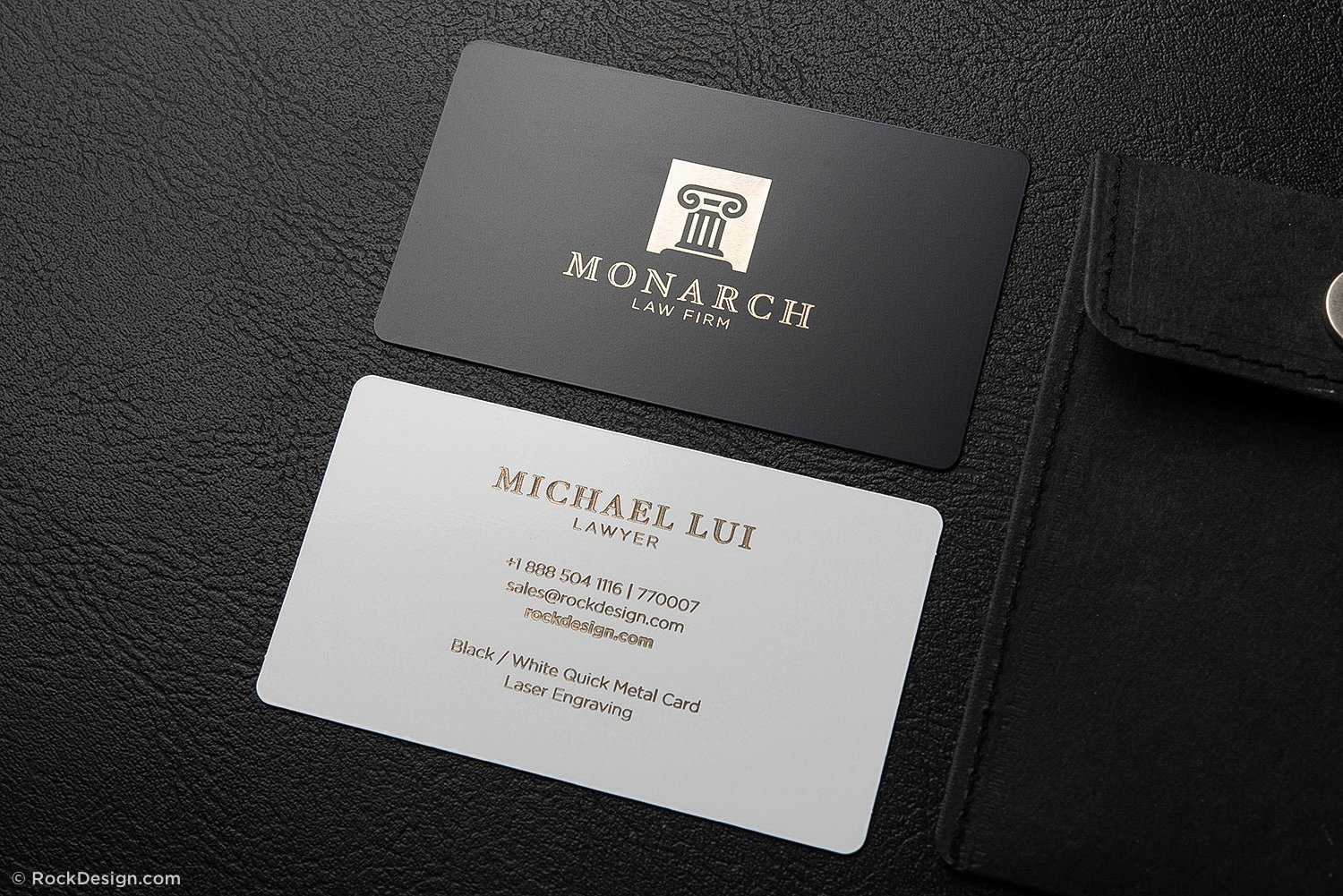 Luxury Metal Law Firm Free Black And White Business Card Inside Lawyer Business Cards Templates