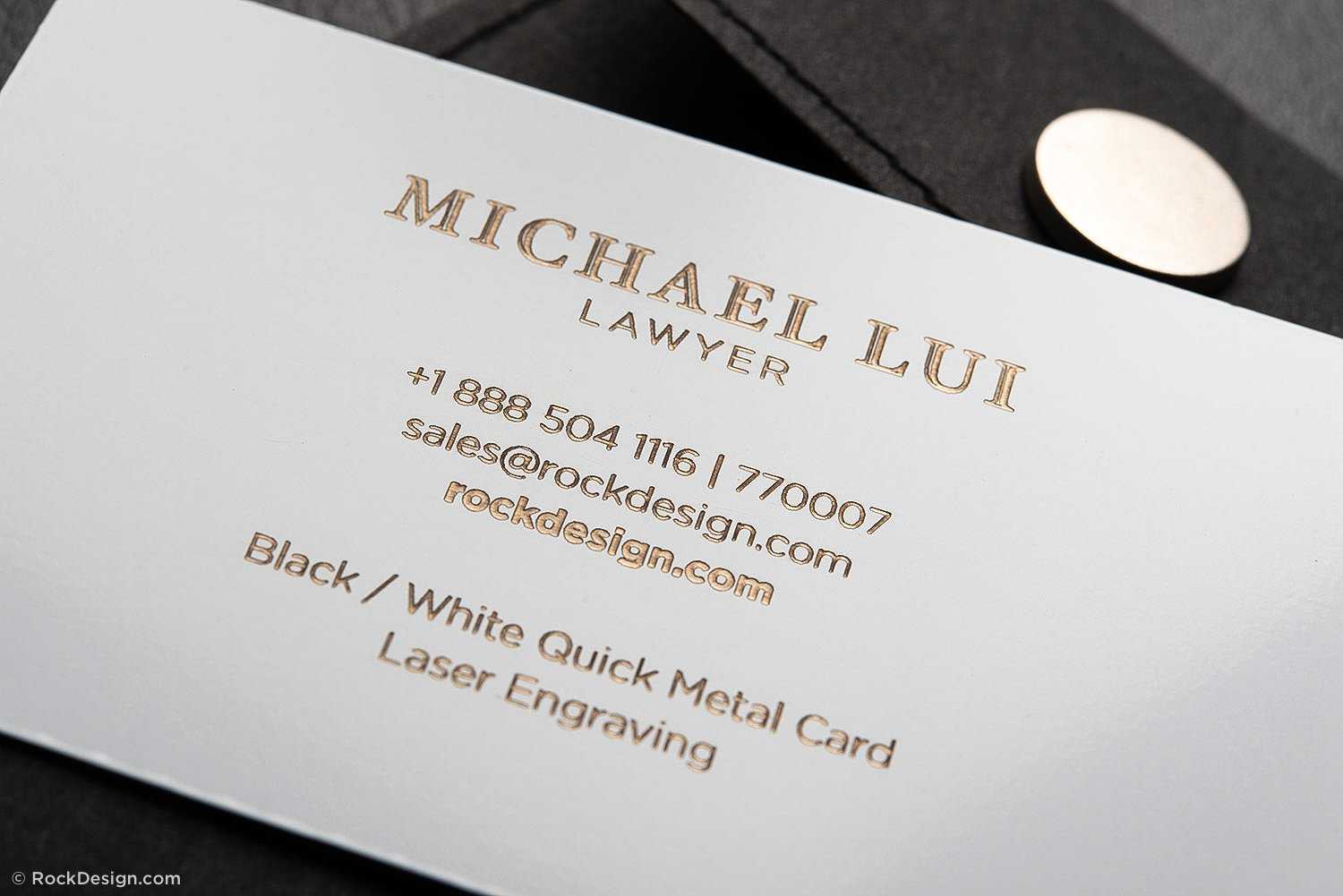 Luxury Metal Law Firm Free Black And White Business Card Within Legal Business Cards Templates Free