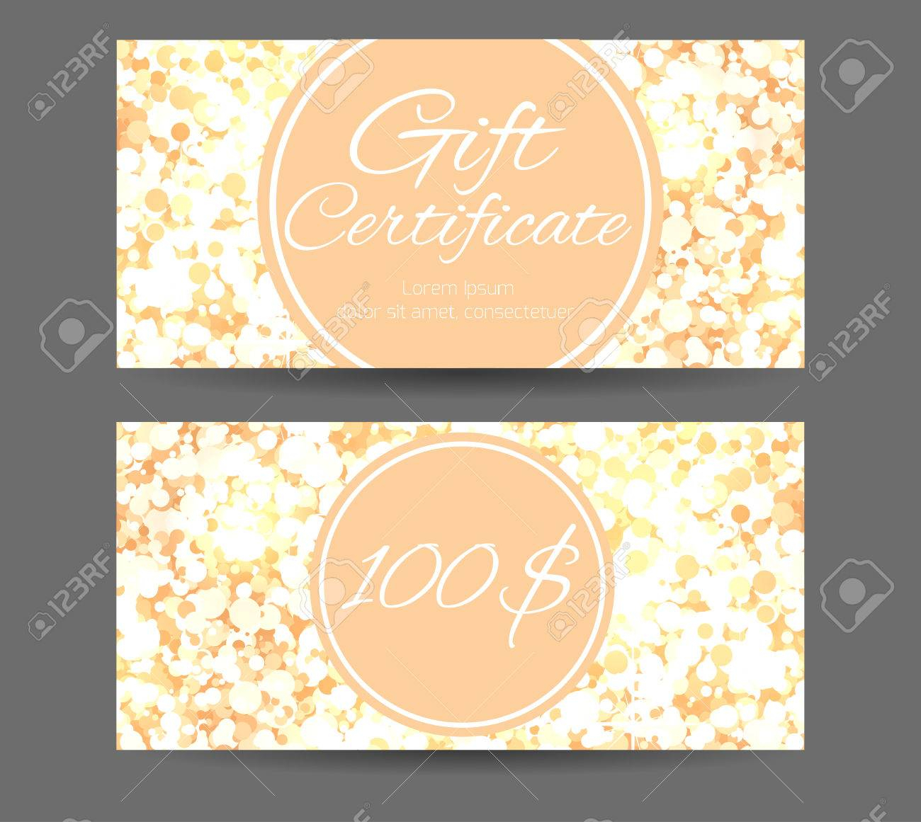 Luxury Template Gift Certificate For Yoga Studio, Spa Center,.. Throughout Yoga Gift Certificate Template Free