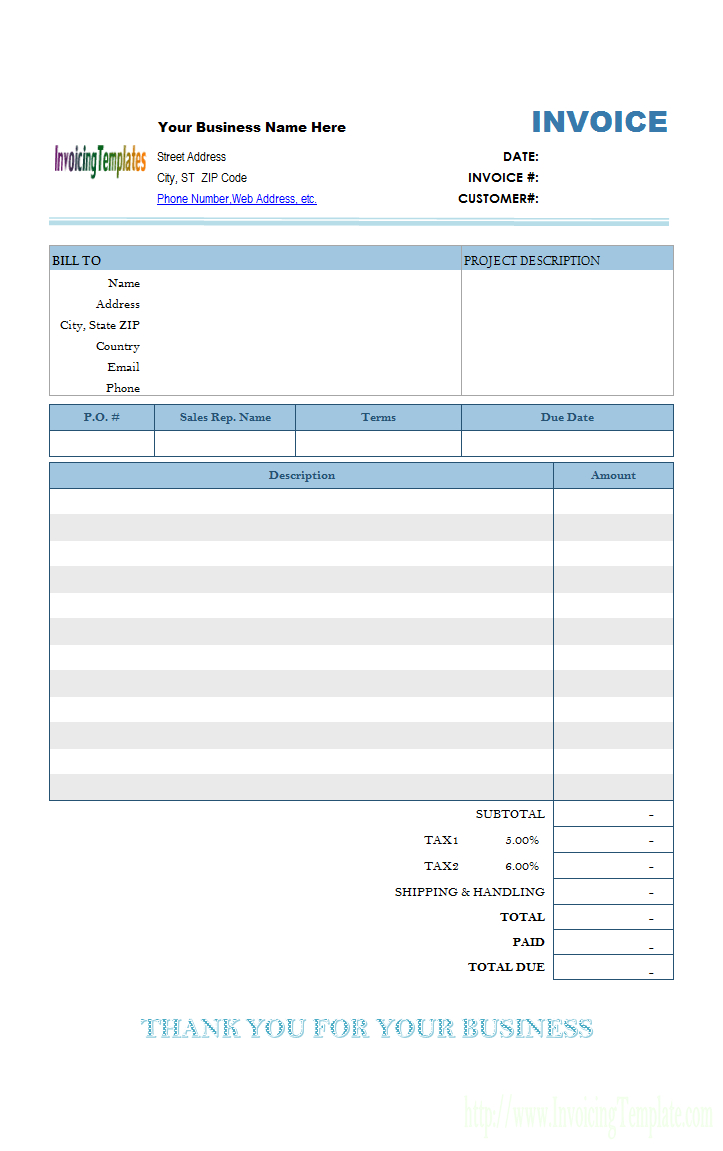 Mac Invoice Template With Free Invoice Template Word Mac