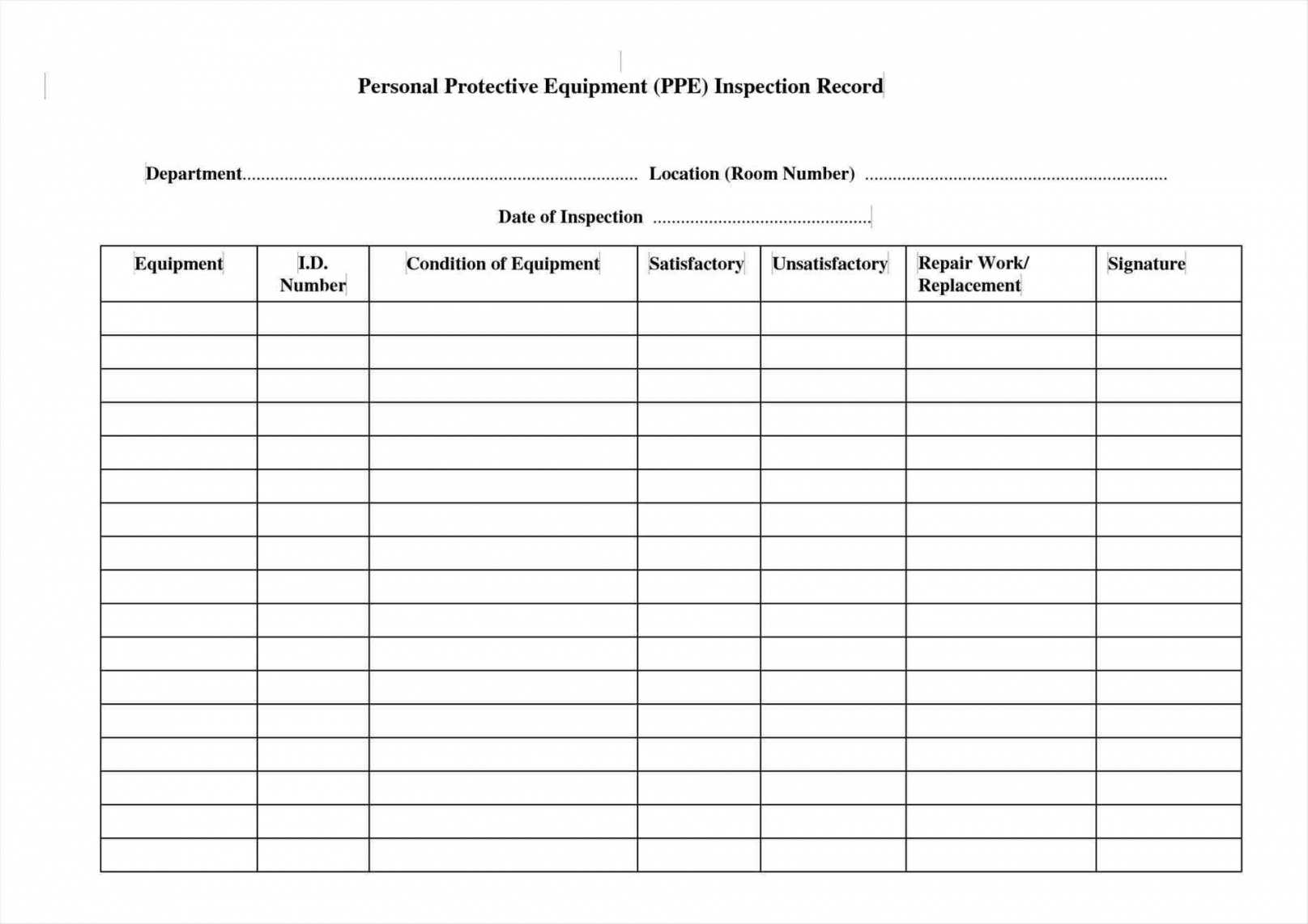 Machine Shop Inspection Report Template | Akhbarqatar In Machine Shop Inspection Report Template