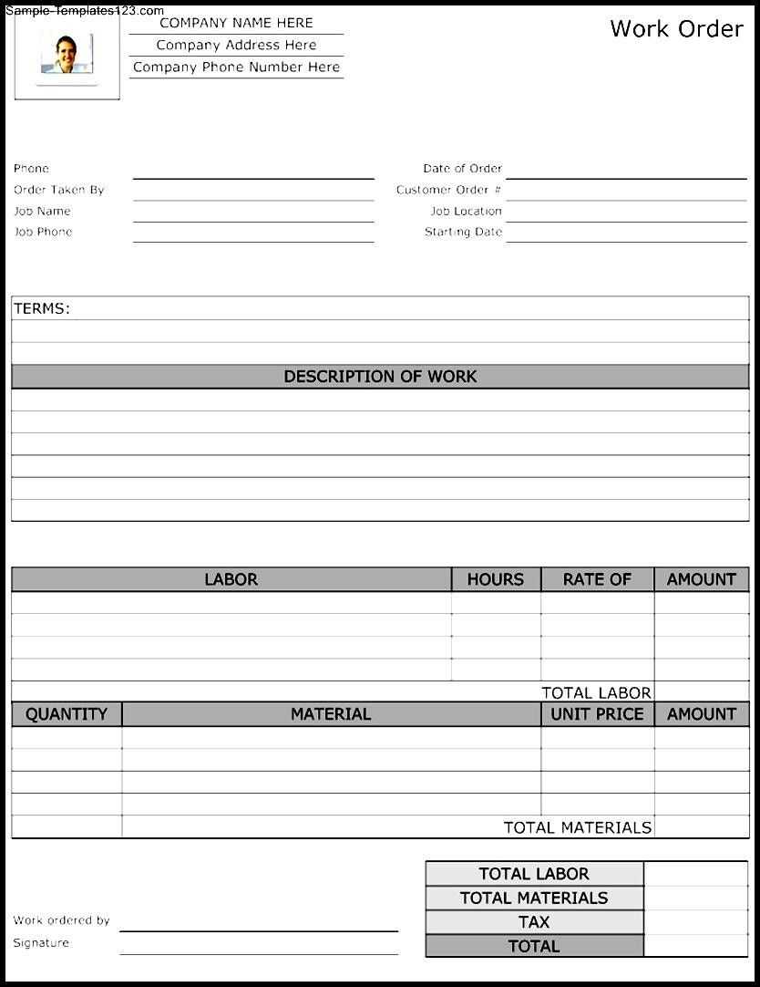 Maintenance Repair Job Card Template – Microsoft Excel Inside Job Card Template Mechanic