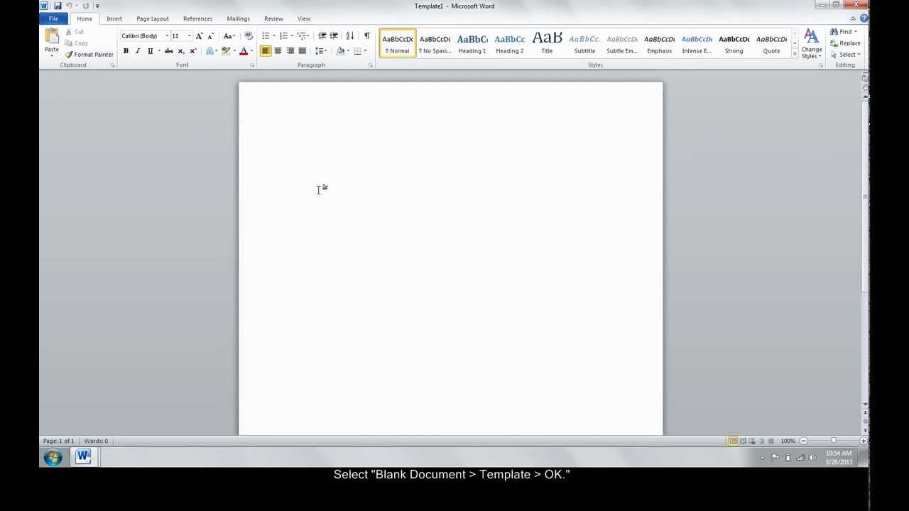 Make A Custom Template In Word Inside How To Create A Template In Word 2013