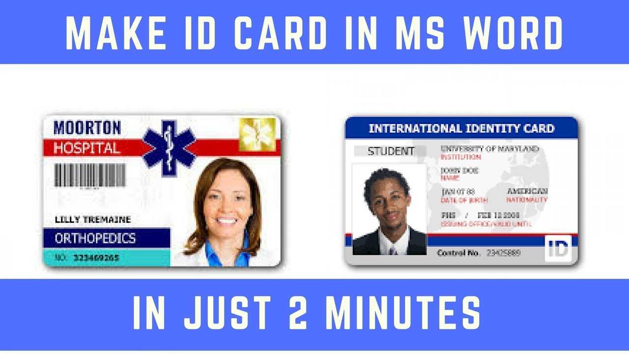 Make Id Card In Ms Word Hindi ✅ For Id Card Template For Microsoft Word