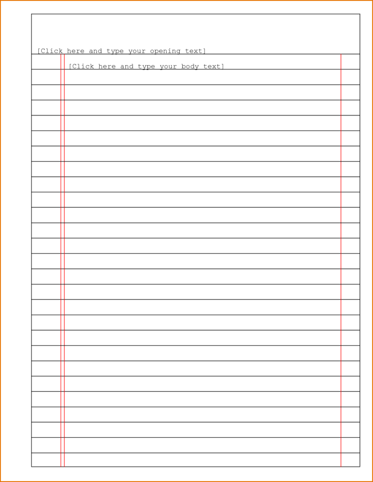 Make Lined Paper How To Make Google Docs Lined Paper For College Ruled