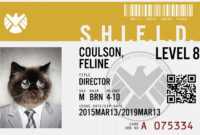 Make Your Own Business Cards Template Lovely Agents Of for Shield Id Card Template