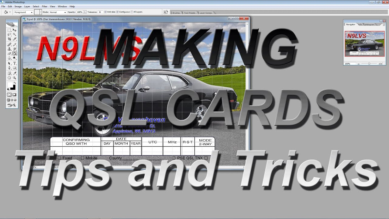 Making Qsl Cards Tips And Tricks Inside Qsl Card Template