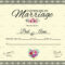 Marriage Certificate Template Intended For Certificate Of Marriage Template