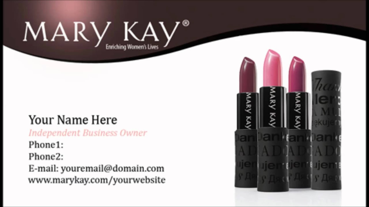 Mary Kay Business Cards Templates With Regard To Mary Kay Business Cards Templates Free