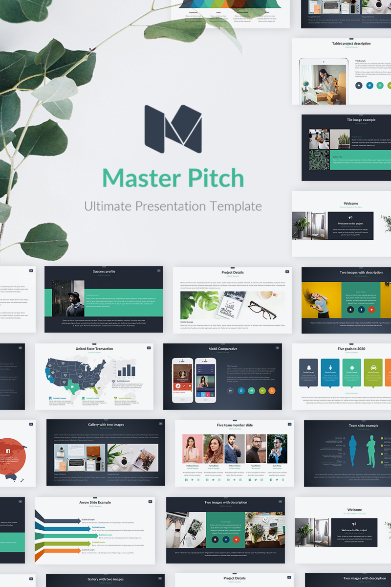 Master Pitch Powerpoint Template With Multimedia Powerpoint Templates