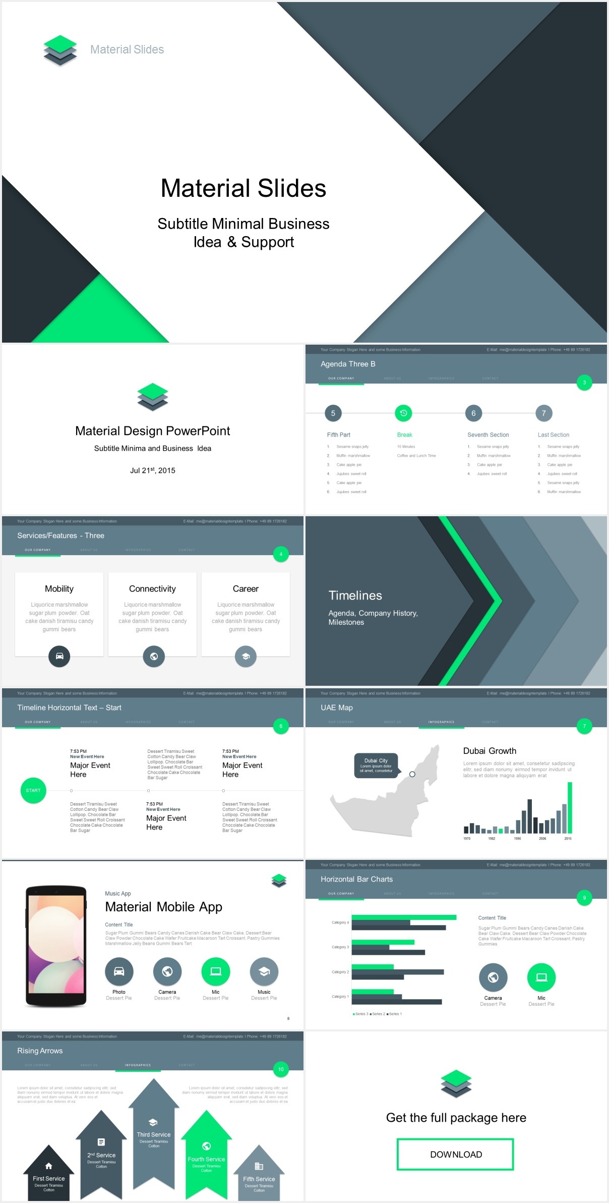 Material Design Powerpoint Template – Just Free Slides Inside Powerpoint Slides Design Templates For Free