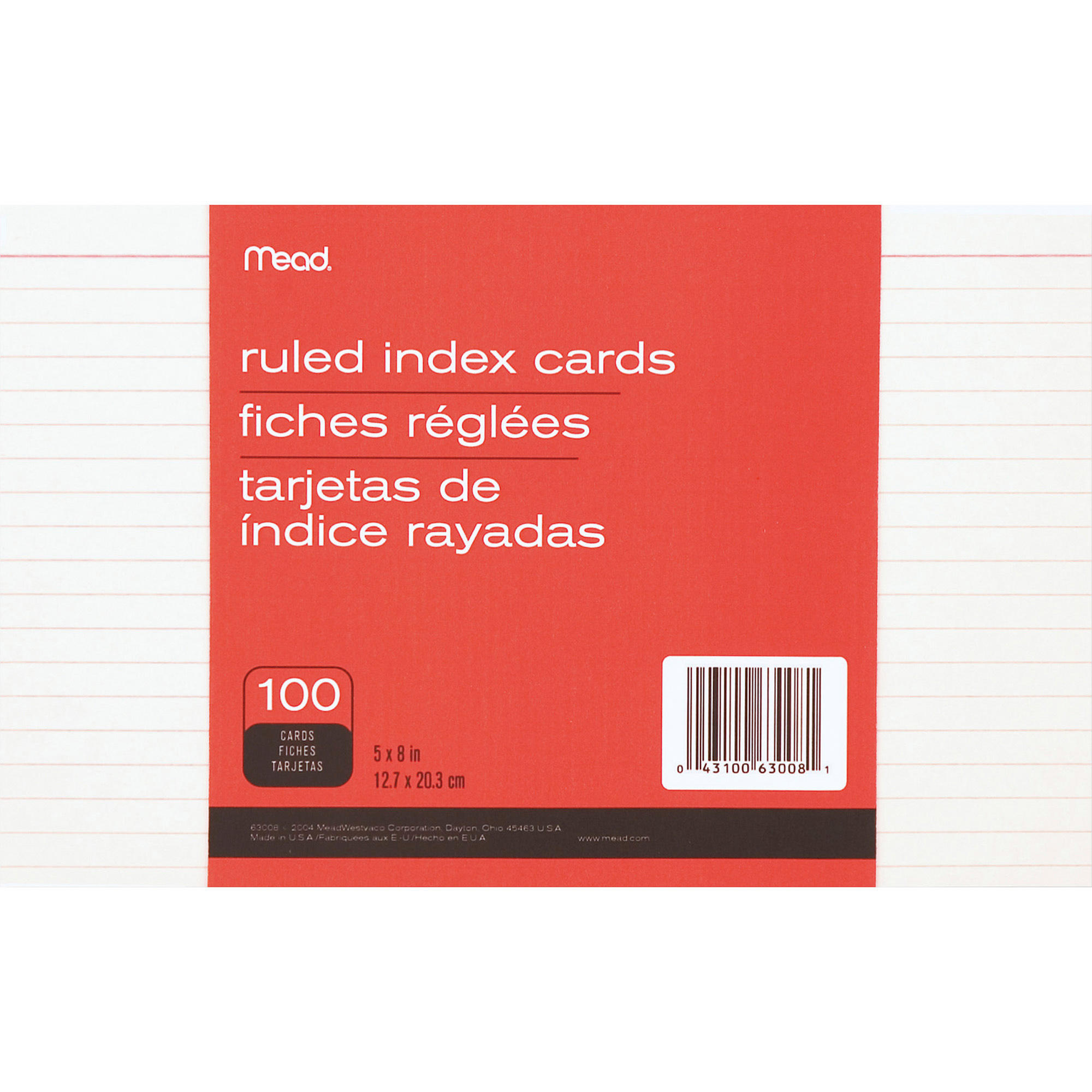 Mead Printable Index Card – The Knowledge Tree In 5 By 8 Index Card Template