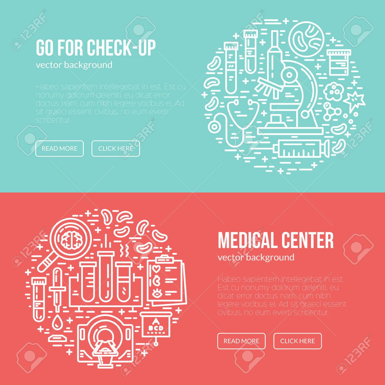 Medical Banner Design Template With Different Research Symbols.. With Regard To Medical Banner Template