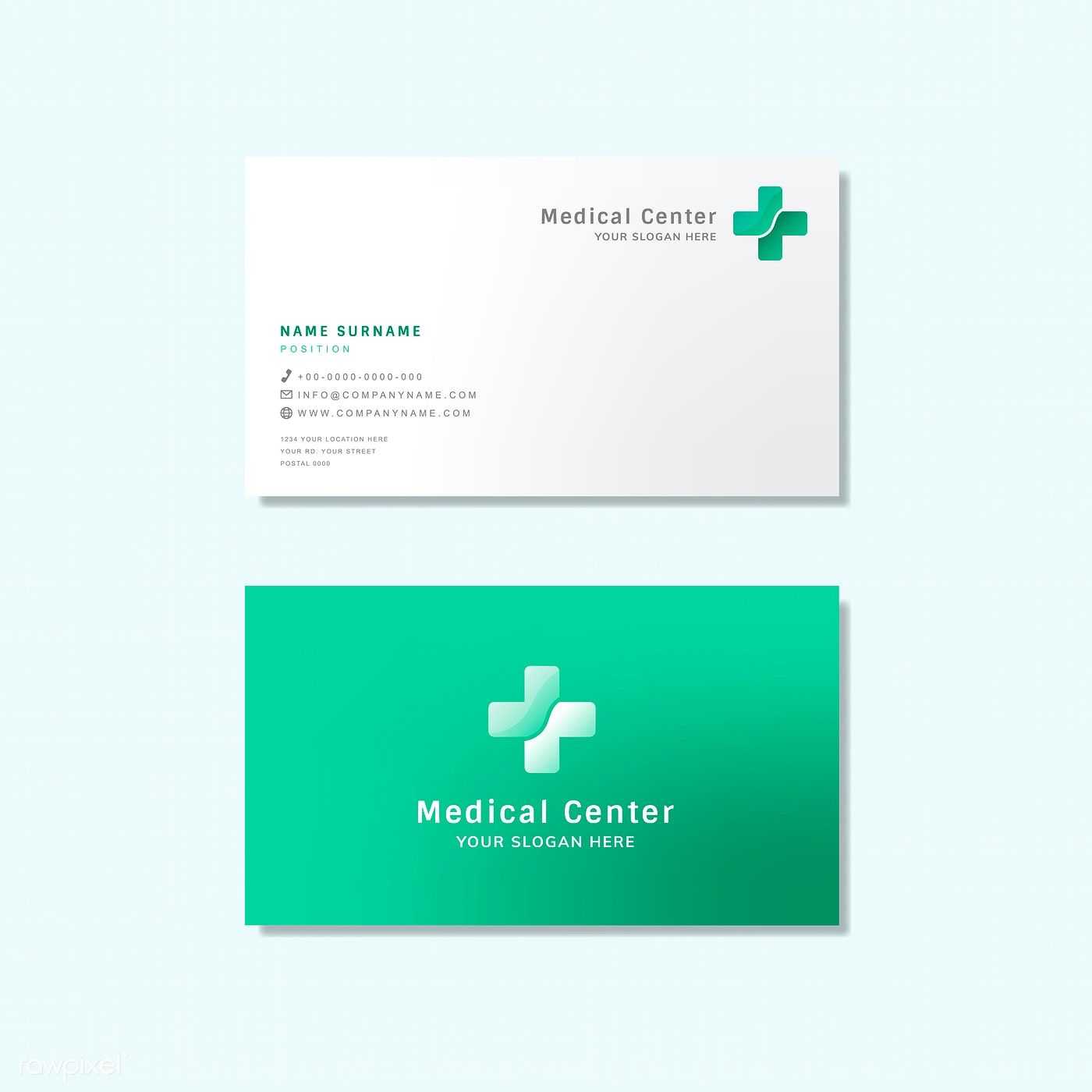 Medical Professional Business Card Design Mockup | Free In Medical Business Cards Templates Free