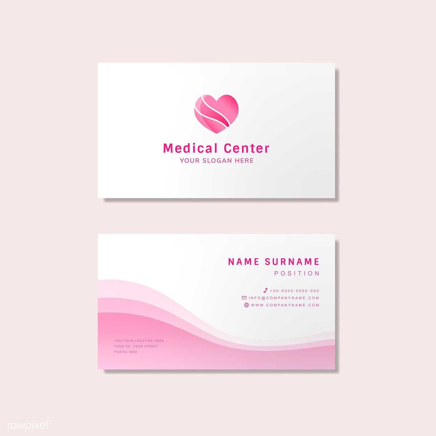 Medical Professional Business Card Design Mockup | Free In Medical Business Cards Templates Free