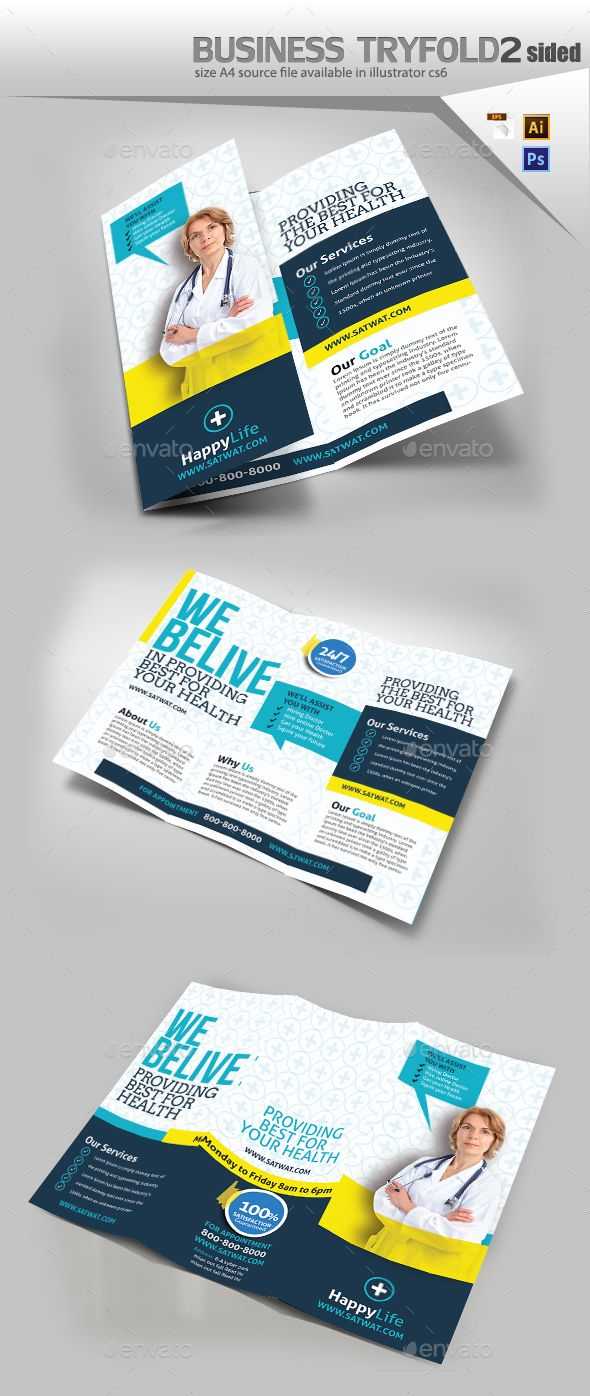 Medical Trifold Brochure Template Psd, Vector Eps, Ai With Regard To Tri Fold Brochure Ai Template