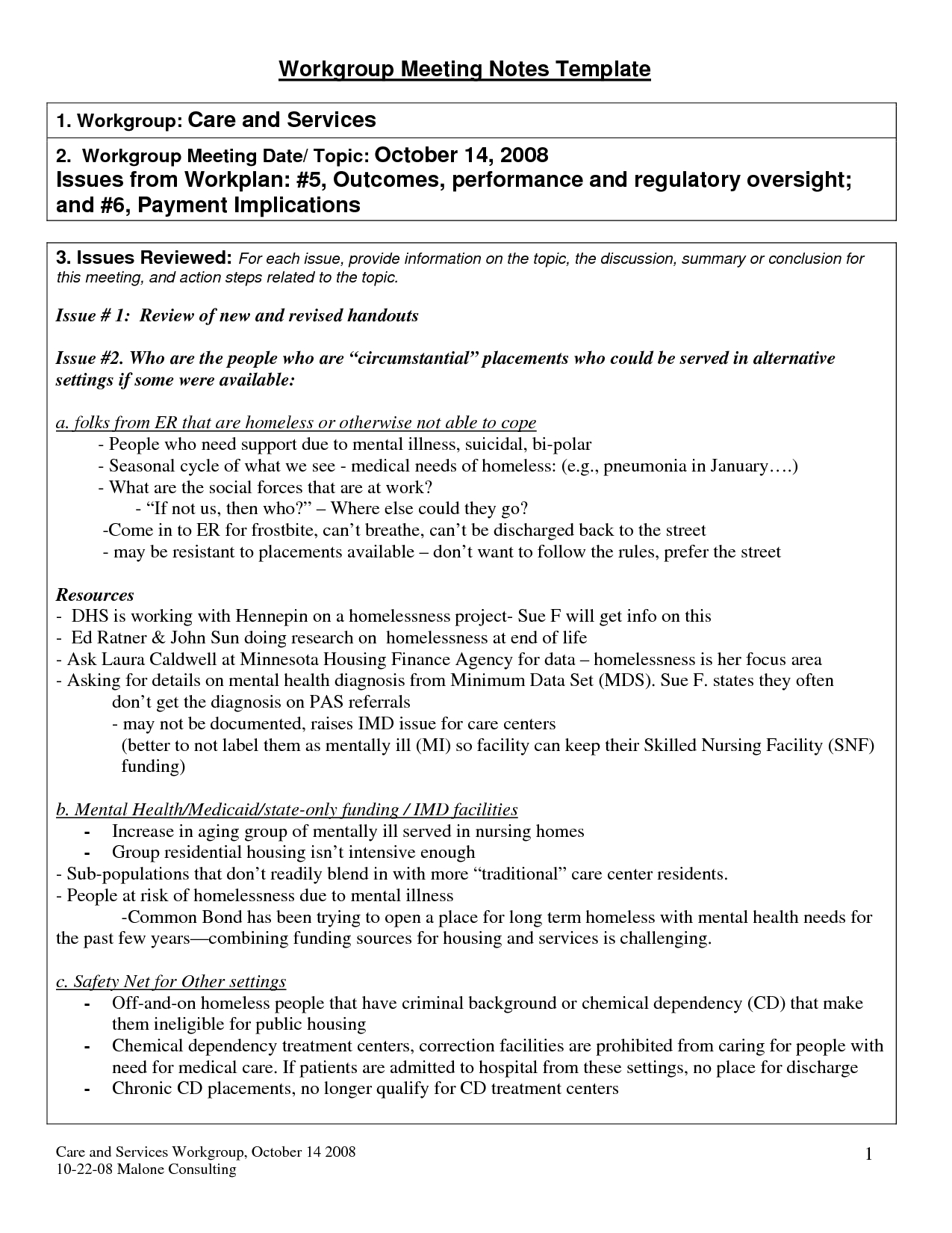 Meeting Summary Examples – Pdf | Examples In Conference Summary Report Template