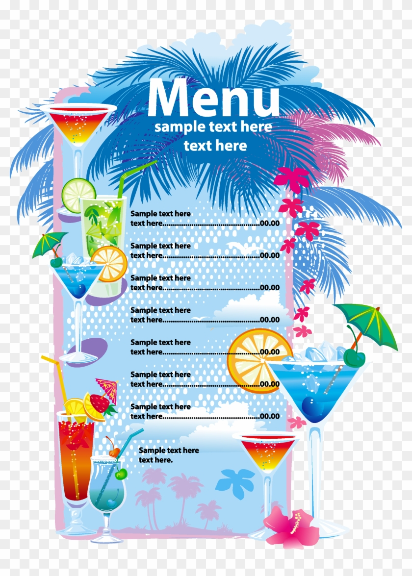 Menu Transparent Background – Cocktail Menu Design, Hd Png Pertaining To Cocktail Menu Template Word Free