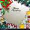 Merry Christmas Card Template With Present And Pertaining To Adobe Illustrator Christmas Card Template