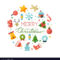 Merry Christmas Round Banner Template With Within Merry Christmas Banner Template