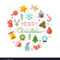Merry Christmas Round Banner Template With Within Merry Christmas Banner Template