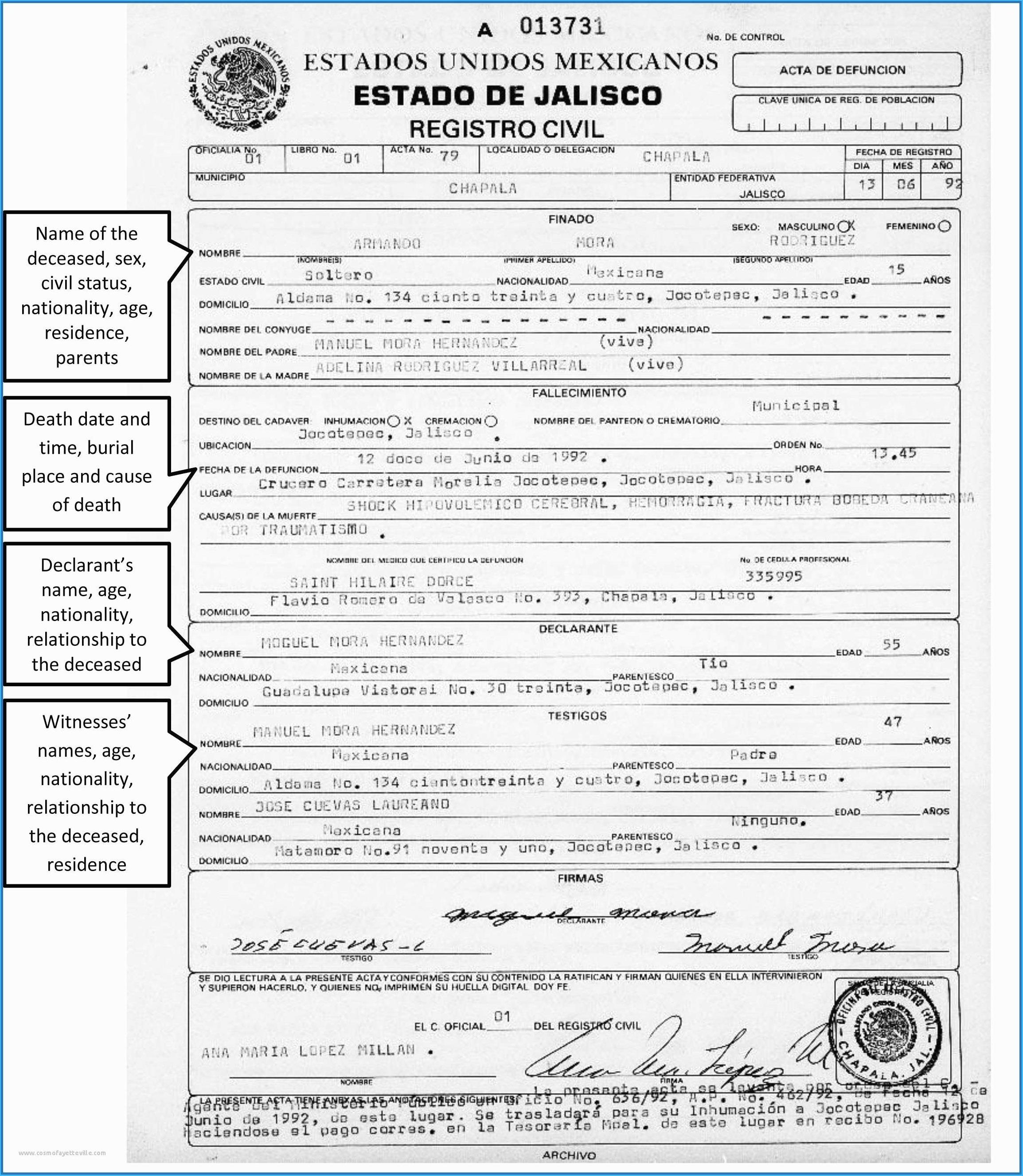Mexican Marriage Certificate Translation Template #9608 Intended For Mexican Birth Certificate Translation Template