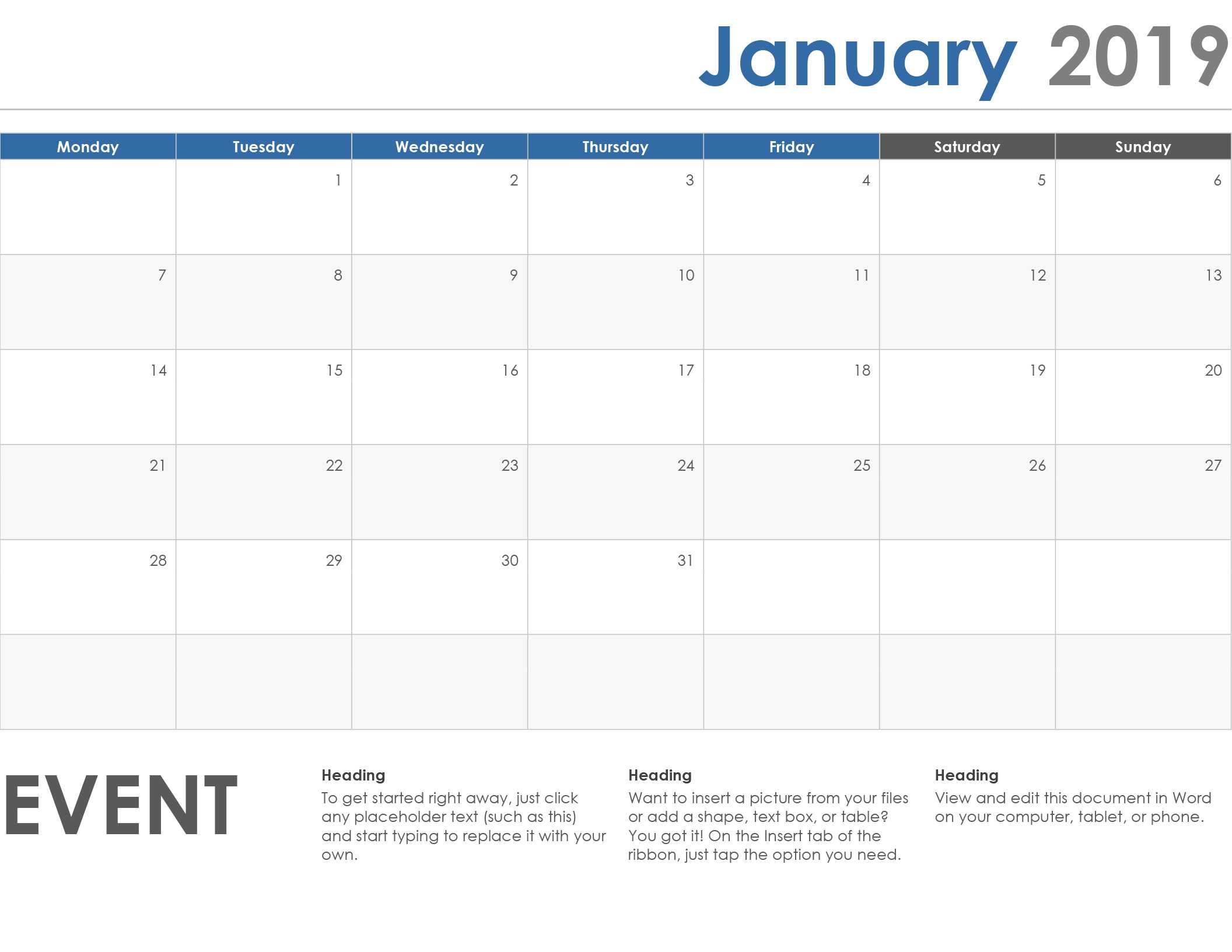 Microsoft Powerpoint Calendar Template – Atlantaauctionco Throughout Microsoft Powerpoint Calendar Template