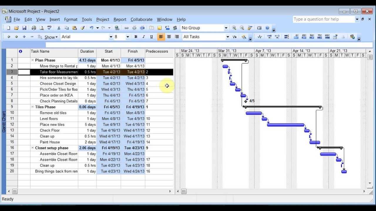 Microsoft Project 2007 Pt 1 (Tasks) Within Ms Project 2013 Report Templates