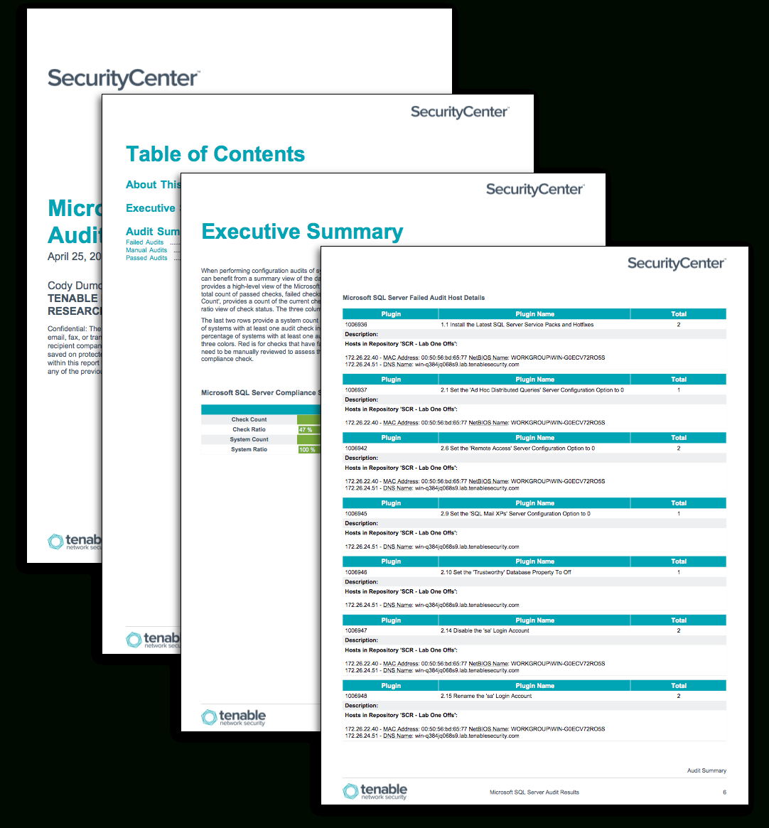 Microsoft Sql Server Audit Results – Sc Report Template In Information System Audit Report Template